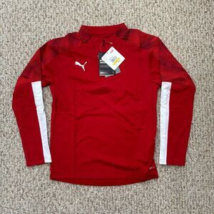 Puma Cup Training 1/4 Zip‎ Top Jr Red Sz M (9-10y) $60 Drycell
